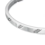 Rosefield Γυναικείο Βραχιόλι Βέργα από Ατσάλι Ασημί με Ζιργκόν   SKU JBLCS-J1044 - Image 4