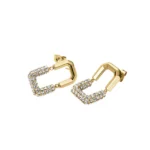 Σκουλαρίκια Rosefield Half Octagon Studs από Χρυσό - SKU JEHSG-J903