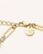 Βραχιόλι ROSEFIELD Paperclip  ανοξείδωτο ατσάλι με κρύσταλλα SKU JBRCG-J1024 - Image 2