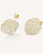 Σκουλαρίκια ROSEFIELD Pave από ανοξείδωτο ατσάλι με κρύσταλλα SKU JEPBG-J1222 - Image 2