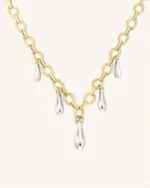 ROSEFIELD Dome Multi Drop Necklace Duotone SKU JNDMD-J1221 - Image 3