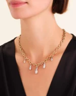 ROSEFIELD Dome Multi Drop Necklace Duotone SKU JNDMD-J1221 - Image 4