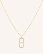 Κολιέ ROSEFIELD από λεπτό οκτάγωνο κρύσταλλο, χρυσό  SKU  JNOCG-J1183