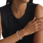 CALVIN KLEIN Stainless Steel Γυναικείο Βραχιόλι με κρίκους Ασημί SKU  35000806