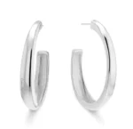 Calvin Klein Sculpted Large Hoop Earrings  Γυναικεία σκουλαρίκια  SKU 35000835 - Image 3