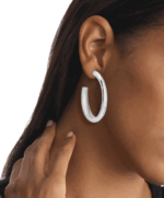 Calvin Klein Sculpted Large Hoop Earrings  Γυναικεία σκουλαρίκια  SKU 35000835