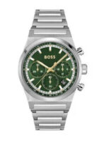 Boss Candor Ανδρικό Ρολόι Χρονογράφος Μπαταρίας με Ασημί Μεταλλικό Μπρασελέ SKU 1514220 - Image 2