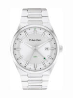 Calvin Klein Distinguish Ανδρικό Ρολόι Μπαταρίας με Ασημί Μεταλλικό Μπρασελέ SKU 25200489 - Image 3