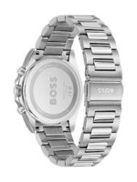 Boss Strike Ανδρικό Ρολόι 41mm Χρονογράφος Μπαταρίας με Ασημί Μεταλλικό Μπρασελέ SKU 1514290 - Image 4