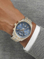 Boss Skytraveller Ανδρικό Ρολόι Χρονογράφος Μπαταρίας με Ασημί Μεταλλικό Μπρασελέ SKU 1514247 - Image 4