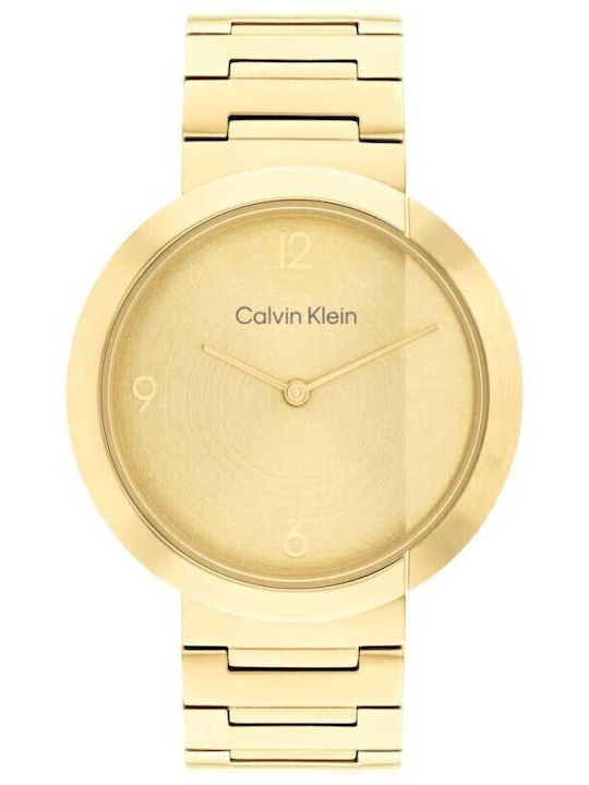 CALVIN KLEIN Eccentric Gold Stainless Steel Bracelet  Γυναικεία Ρολόγια  SKU : 25200290 - Image 3