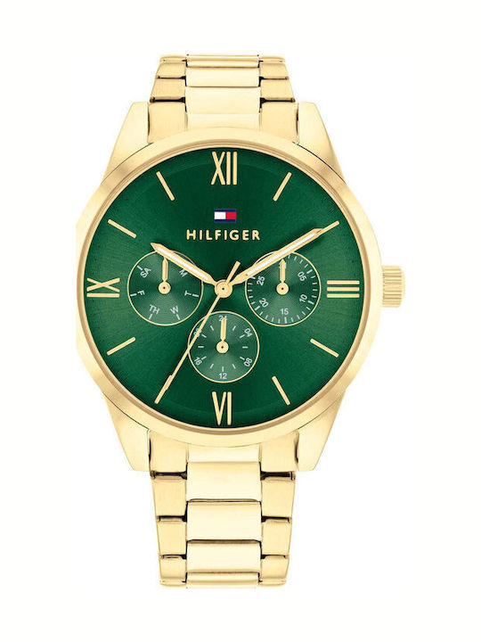 Tommy Hilfiger Camille Γυναικείο Ρολόι 38mm Μπαταρίας με Χρυσό Μεταλλικό Μπρασελέ SKU 1782746 - Image 3