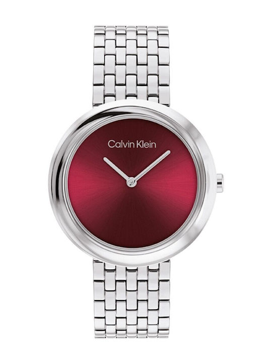 Γυναικείο ρολόι CALVIN KLEIN με ασημί μπρασελέ SKU: 25100064 - Image 3