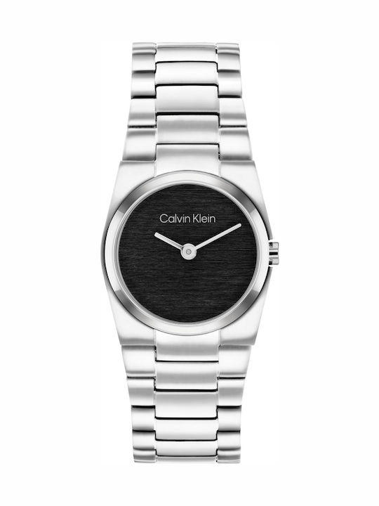 Calvin Klein Unite Γυναικείο Ρολόι 26mm Μπαταρίας με Ασημί Μεταλλικό Μπρασελέ SKU 25100121 - Image 3