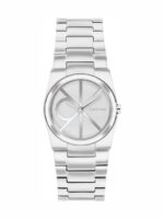 Calvin Klein Unite Γυναικείο Ρολόι 26mm Μπαταρίας με Ασημί Μεταλλικό Μπρασελέ SKU 25100126 - Image 3