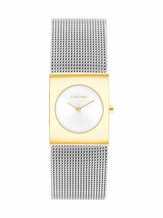 Calvin Klein Pulse Γυναικείο Ρολόι 21.5mm Μπαταρίας με Ασημί Μεταλλικό Μπρασελέ SKU 25100139 - Image 3