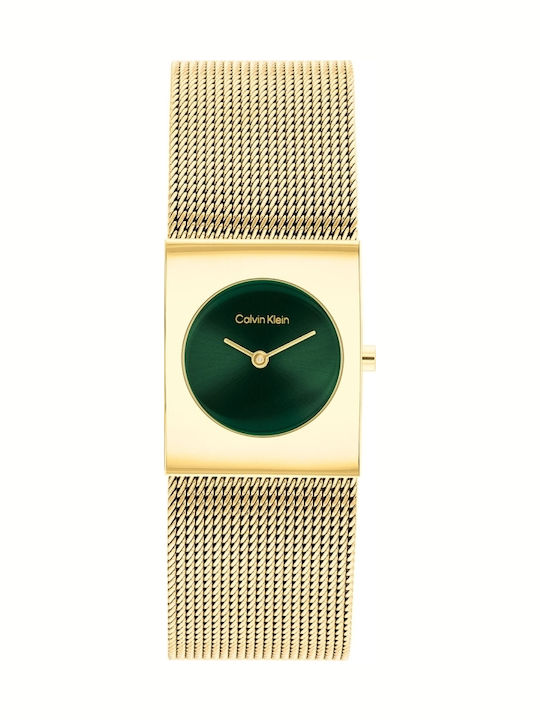 Calvin Klein Pulse Γυναικείο Ρολόι 21.5mm Μπαταρίας με Χρυσό Μεταλλικό Μπρασελέ SKU 25100136 - Image 3