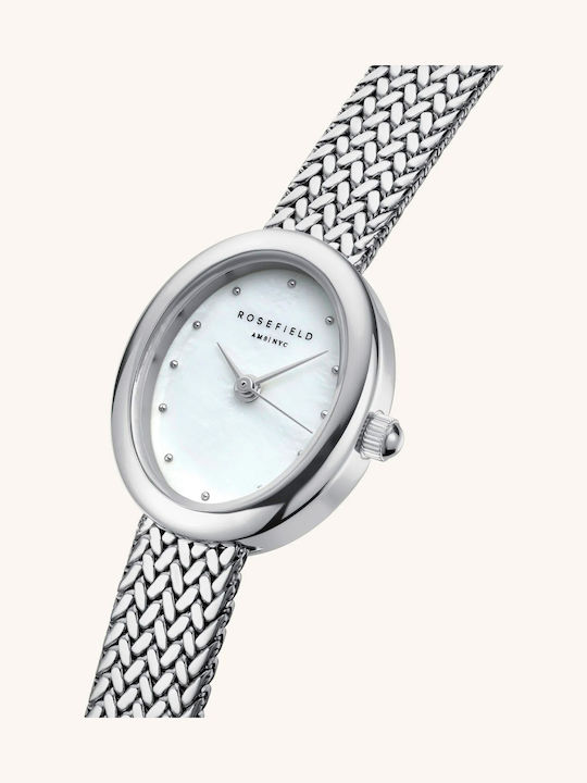 fixedratio_20250916022144_5cc9aa1b Rosefield Mini Γυναικείο Ρολόι 22mm Μπαταρίας με Ασημί Μεταλλικό Μπρασελέ MWSMS-M05 - Image 1