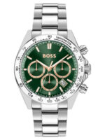 Boss Hero Ανδρικό Ρολόι Χρονογράφος Μπαταρίας με Ασημί Μεταλλικό Μπρασελέ SKU 1514268 - Image 3