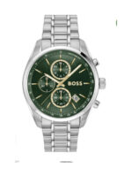 Boss Grand Prix Ανδρικό Ρολόι Χρονογράφος Μπαταρίας με Ασημί Μεταλλικό Μπρασελέ SKU 1514266 - Image 4