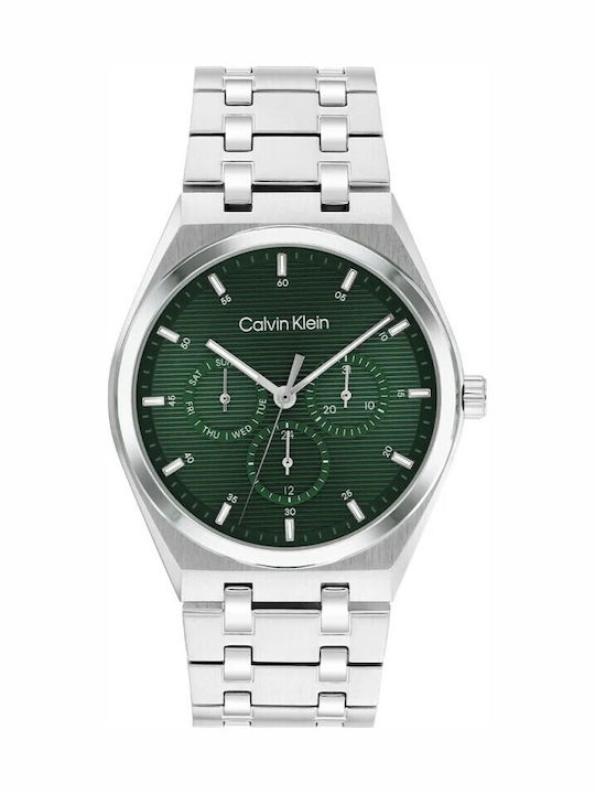 Calvin Klein Motion Ανδρικό Ρολόι Μπαταρίας με Ασημί Μεταλλικό Μπρασελέ SKU 25200521 - Image 2