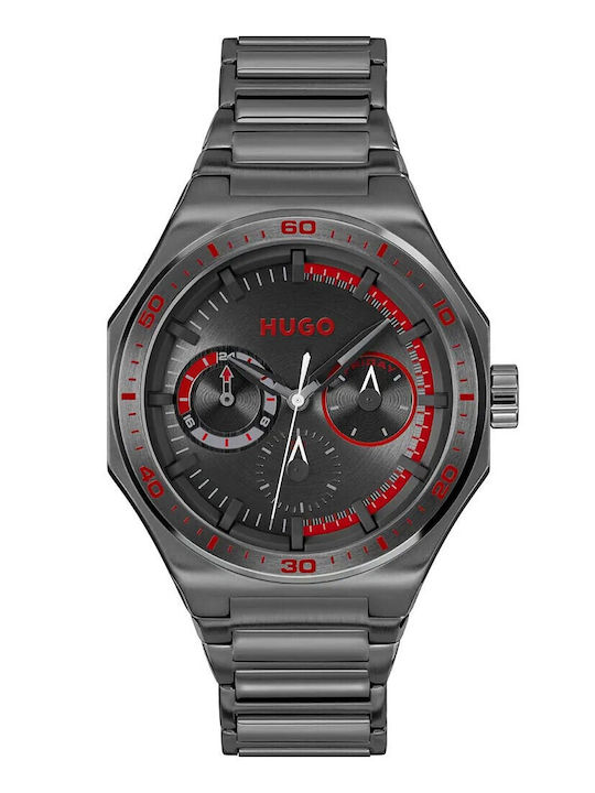 Boss Grail Ανδρικό Ρολόι Μπαταρίας με Μαύρο Μεταλλικό Μπρασελέ SKU 1530401 - Image 3