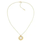 Γυναικείο Κολιέ Calvin Klein  Ατσάλινο Χρυσό Με Στρογγυλό Μενταγιόν SKU 35000761 - Image 4