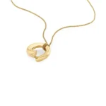 Γυναικείο Κολιέ Calvin Klein  Ατσάλινο Χρυσό Με Στρογγυλό Μενταγιόν SKU 35000761 - Image 2