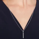 Γυναικείο Κολιέ Tommy Hilfiger Ατσάλινο Ασημί Με Κρεμαστό SKU  2780950 - Image 4