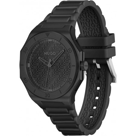 hugo-boss-1530396 Hugo BOSS Ανδρικό Ρολόι Μπαταρίας με Μαύρο Καουτσούκ Λουράκι SKU 1530396 - Image 1