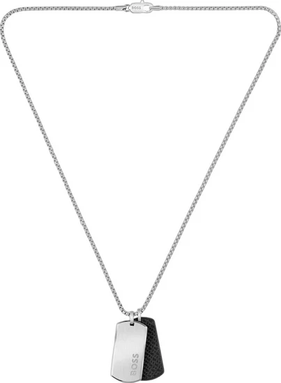 hugo-boss-andriko-kolie-taytothta-apo-atsali-ashmi-1580760 Boss Ανδρικό Κολιέ Ταυτότητα από Ατσάλι SKU 1580760 - Image 1