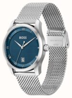 Boss Principle Ανδρικό Ρολόι με Ασημί Μεταλλικό Μπρασελέ  SKU 1514115 - Image 5