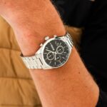 Boss Grand Prix Chronograph Ανδρικό Ρολόι Χρονογράφος Μπαταρίας με Ασημί Μεταλλικό Μπρασελέ SKU 1514259 - Image 4