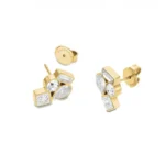 Rosefield Cluster Γυναικεία Σκουλαρίκια Καρφωτά από Ατσάλι Επιχρυσωμένα JECCG-J1170