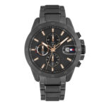 TOMMY HILFIGER Jameson Chrono Black Steel Bracelet SKU  1792218 - Image 5