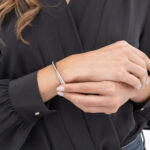 Boss Γυναικείο Βραχιόλι Βέργα από Ατσάλι Ασημί με Ζιργκόν SKU  1580777 - Image 4