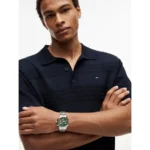 Ανδρικό ρολόι Tommy Hilfiger  με ασημί - χρυσό μπρασελέ   SKU  1710754 - Image 5