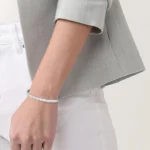 Lacoste Ανδρικό Βραχιόλι Χειροπέδα από Ατσάλι Ασημί  SKU 2040466 - Image 4