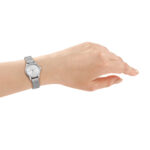 DKNY Γυναικείο Ρολόι Μπαταρίας με Ασημί Μεταλλικό Μπρασελέ