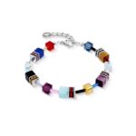 COEUR de LION Βραχιόλι GeoCUBE® Iconic Love Energy silver, Stainless Steel  SKU  2838/30-1592