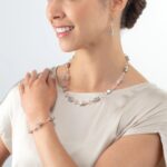 COEUR de LION Κολιέ GeoCUBE® Iconic Precious rose gold-peach, Stainless Steel   SKU 4017/10-0235 - Image 2
