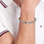 Tommy Hilfiger Ανδρικό Βραχιόλι Αλυσίδα από Ατσάλι Ασημί   SKU 2790521