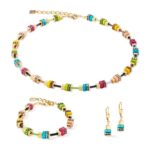COEUR de LION Κολιέ GeoCUBE® Boho Sunset Cube rainbow, Stainless Steel SKU  4413/10-1516 - Image 4