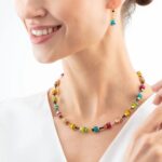 COEUR de LION Σκουλαρίκια GeoCUBE® Boho Sunset Cube rainbow, Stainless Steel  SKU  4413/20-1516 - Image 3