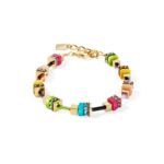 COEUR de LION Βραχιόλι GeoCUBE® Boho Sunset Cube rainbow, Stainless Steel  SKU  4413/30-1516