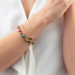 COEUR de LION Βραχιόλι GeoCUBE® Boho Sunset Cube rainbow, Stainless Steel  SKU  4413/30-1516 - Image 2