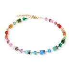 COEUR de LION Κολιέ GeoCUBE® Iconic Precious Rainbow, Stainless Steel  SKU  4905/10-1520 - Image 3