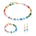 COEUR de LION Κολιέ GeoCUBE® Iconic Precious Rainbow, Stainless Steel  SKU  4905/10-1520 - Image 4
