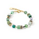 COEUR de LION Βραχιόλι GeoCUBE® Iconic Precious bracelet green, Stainless Steel  SKU  4905/30-0500