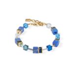 COEUR de LION Βραχιόλι GeoCUBE® Iconic Precious blue, Stainless Steel   SKU  4905/30-0700